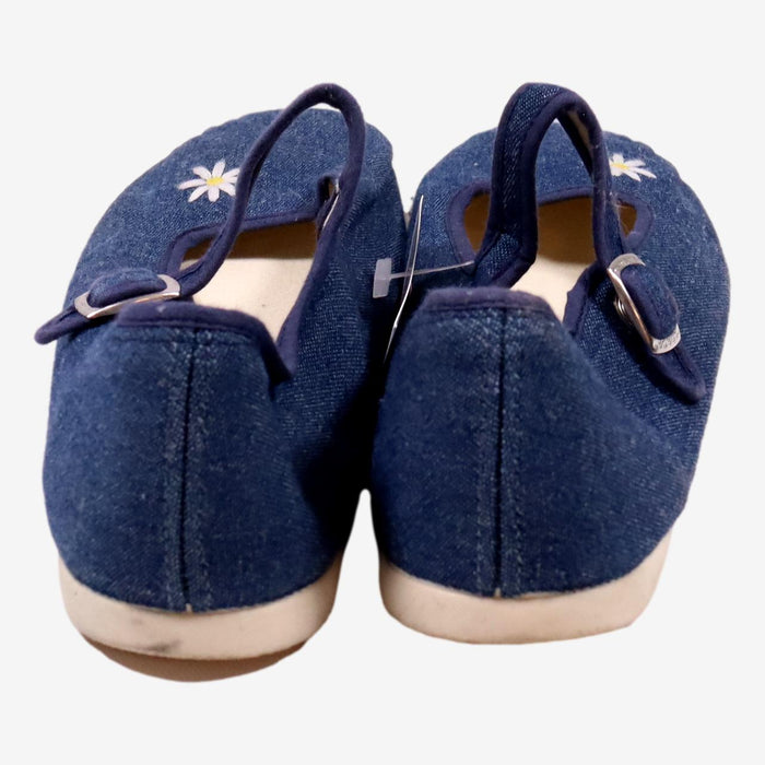 BONTON 35 ballerines en toile jean marguerite