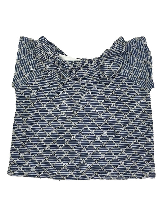 FRANGIN FRANGINE 9 mois blouse col et rayures