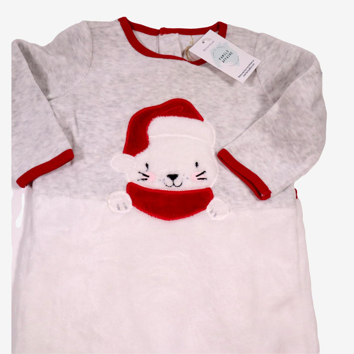 SERGENT MAJOR 18 mois pyjama gris et blanc ours de noel