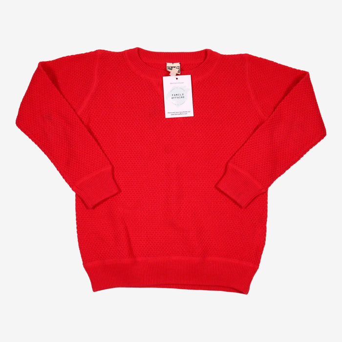 BONTON 6 ans pull rouge coton