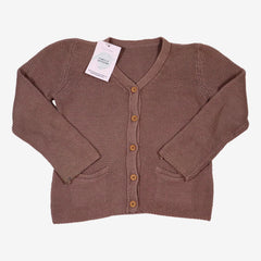 BONTON 4 ans gilet marron en coton