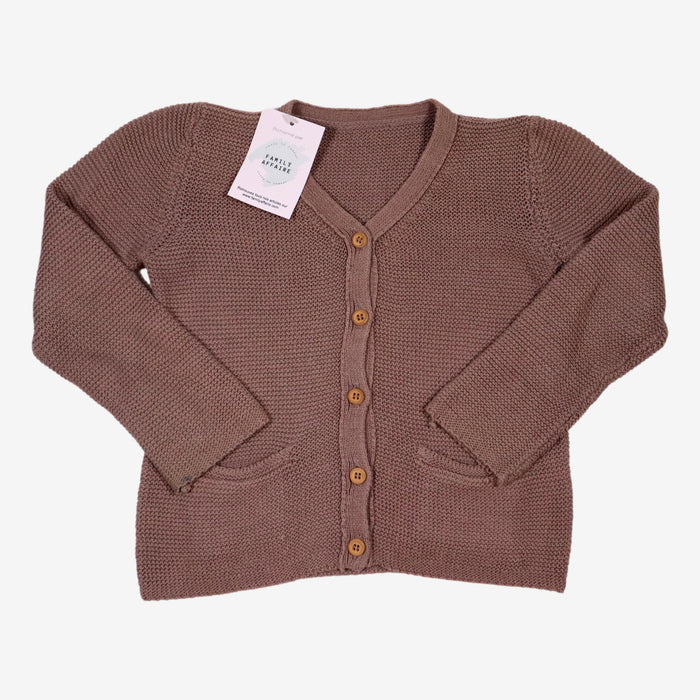 BONTON 4 ans gilet marron en coton