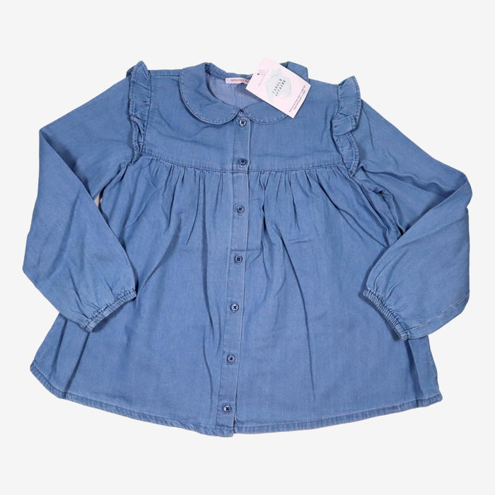 MONOPRIX 6 ans blouse en chambray jean bleu