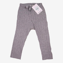 CYRILLUS 2 ans legging gris maille torsadée