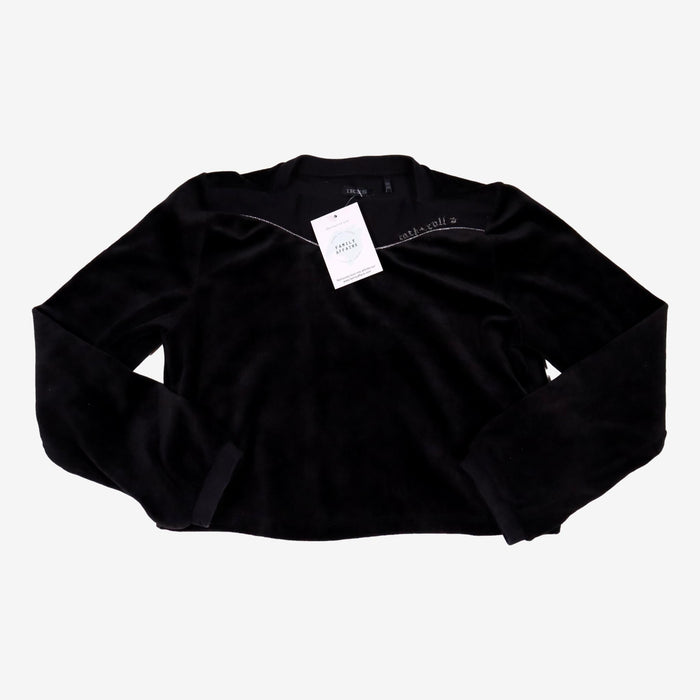 IKKS 10 ans Sweatshirt noir éponge