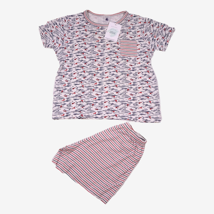 PETIT BATEAU 8 ans Ensemble pyjama été rayures