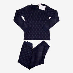 H&M 6 ans pyjama bleu marine a pois dorés