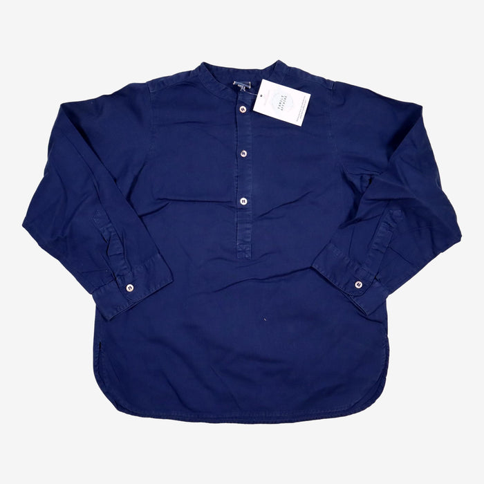 BONTON 10 ans chemise bleu col mao