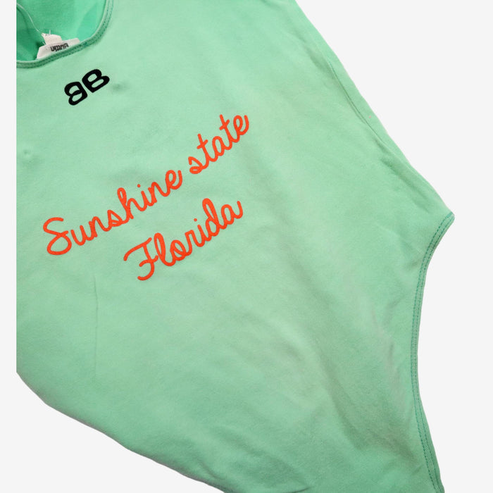 BANDIT BUTTON 9/10 ans body/maillot vert coeur