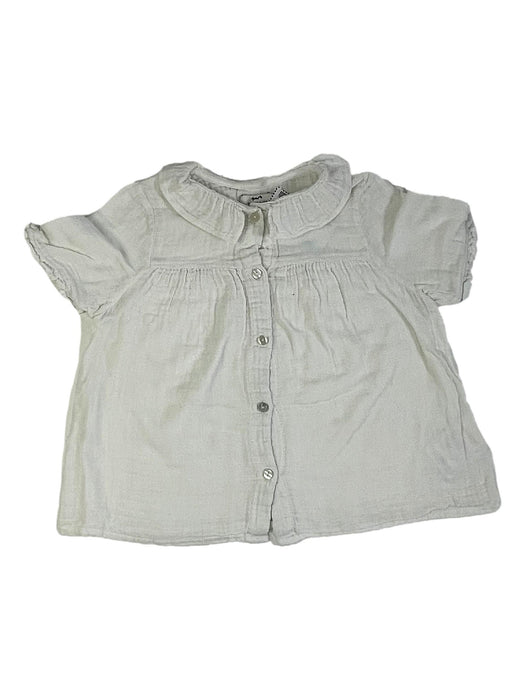 CYRILLUS 6 ans Blouse en gaze de coton blanche