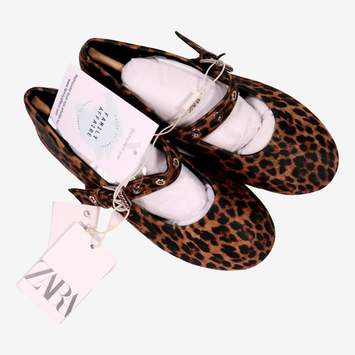 ZARA P31 chaussures ballerines imprimé animal