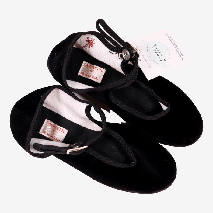 CAPULETTE P30 chaussons velours noir