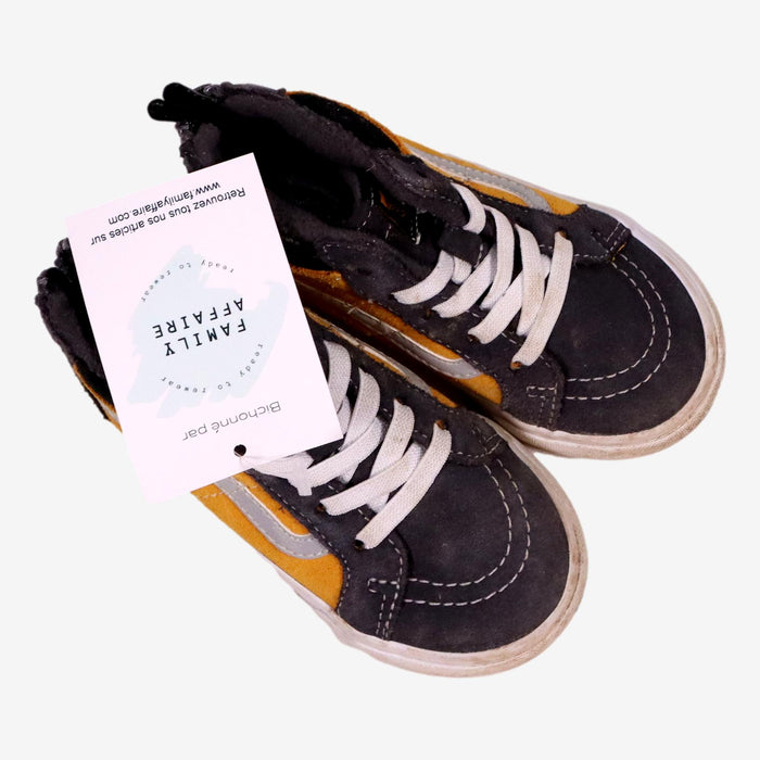 VANS Baskets montantes jaune et grise