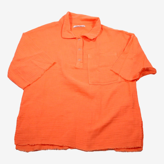 ZARA 12 ans chemise gaze de coton orange