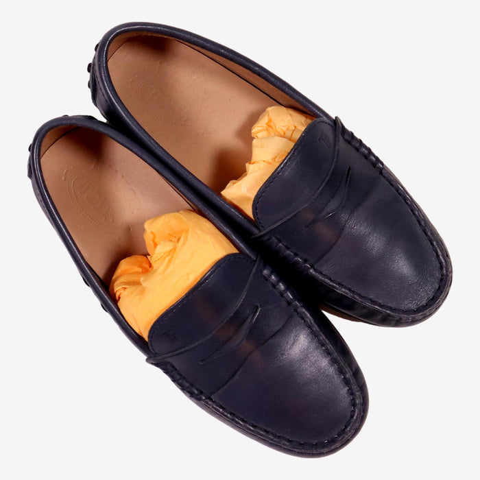 TODS P32 chaussures moccassins bleu marine