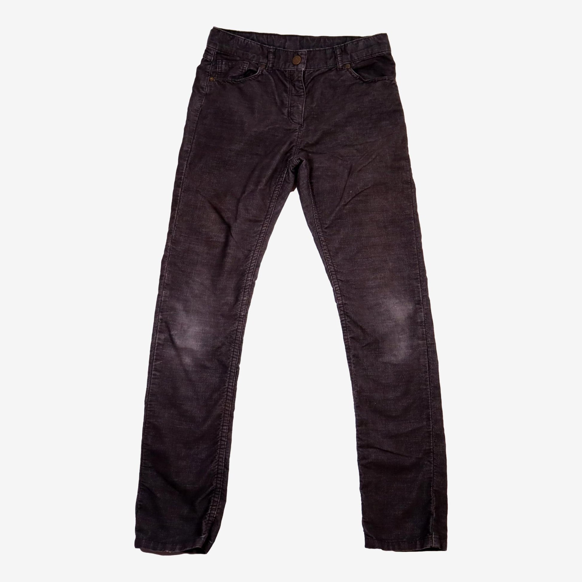 BONTON 12 ans pantalon velours gris défaut