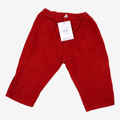 PETIT BATEAU 18 mois Panton rouge velours