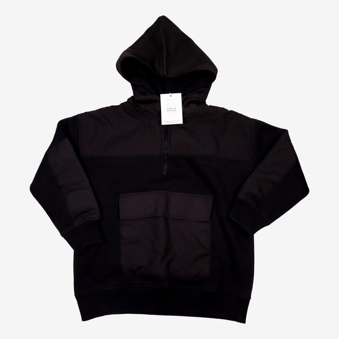 ZARA 8 ans Sweat noir bi matière