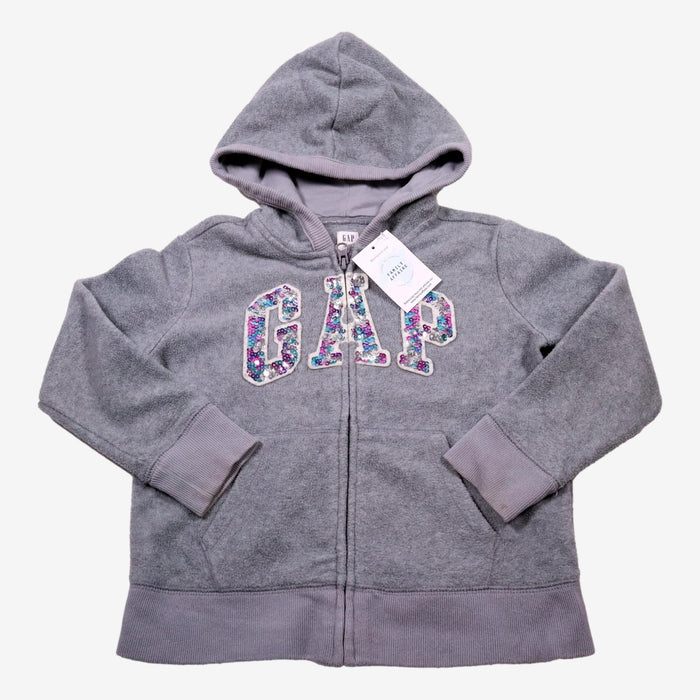 GAP 6/7 ans sweat polaire gris