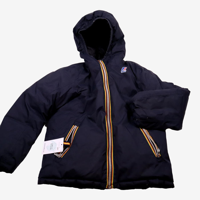 KWAY 10 ans doudoune marine reversible