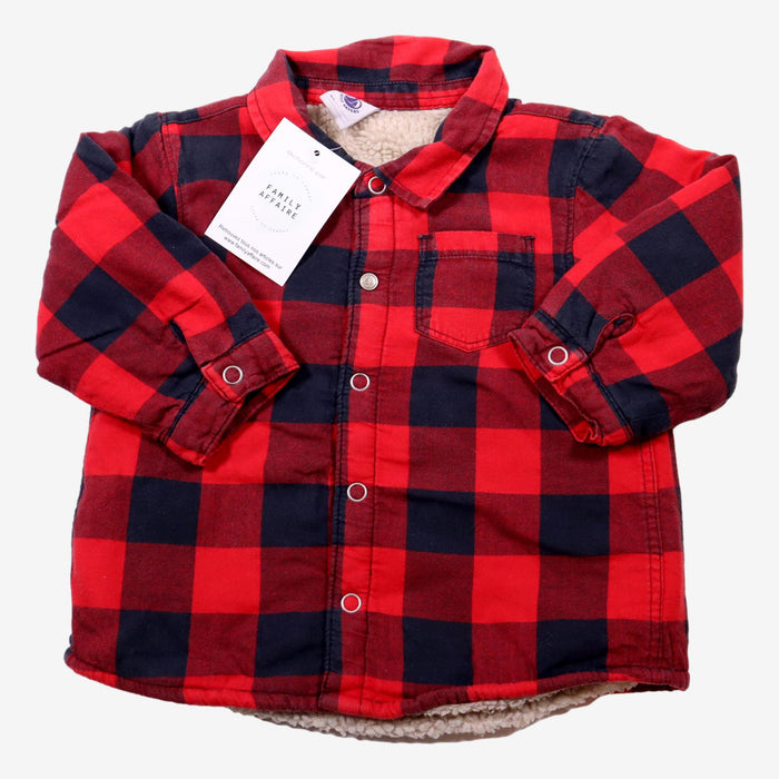 PETIT BATEAU 12m chemise doublée sherpa