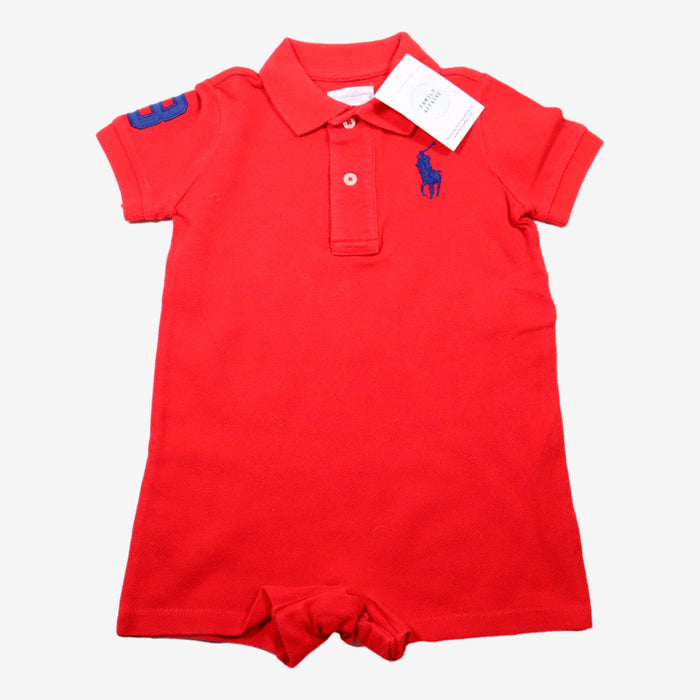 RALPH LAUREN 12m combi rouge