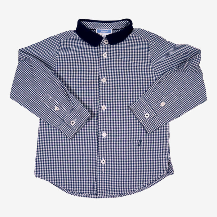 JACADI 3 ans Chemise carreaux bleus