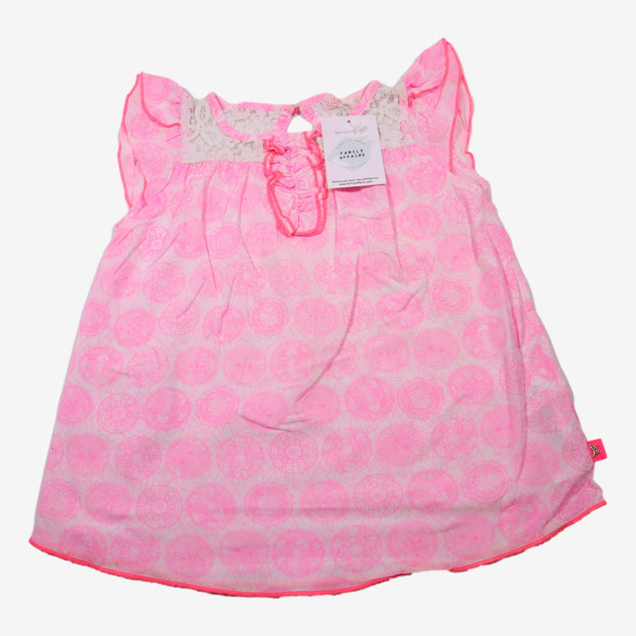 BILLIEBLUSH 6 ans top rose fluo