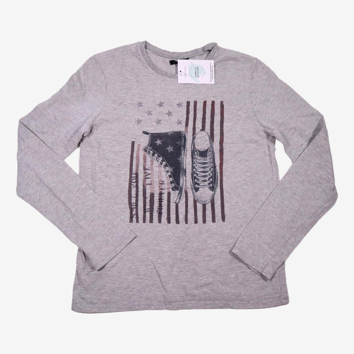 IKKS 12 ans Tee-shirt gris USA