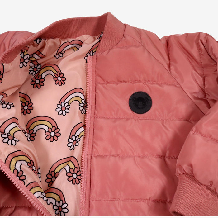 HUX BABY 7 ans manteau mi saison rose