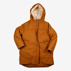 CYRILLUS 8 ans manteau marron 3 en 1 int sherpa