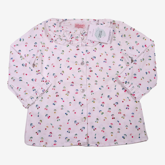 LA COQUETA 5 ans Blouse cerises col smock