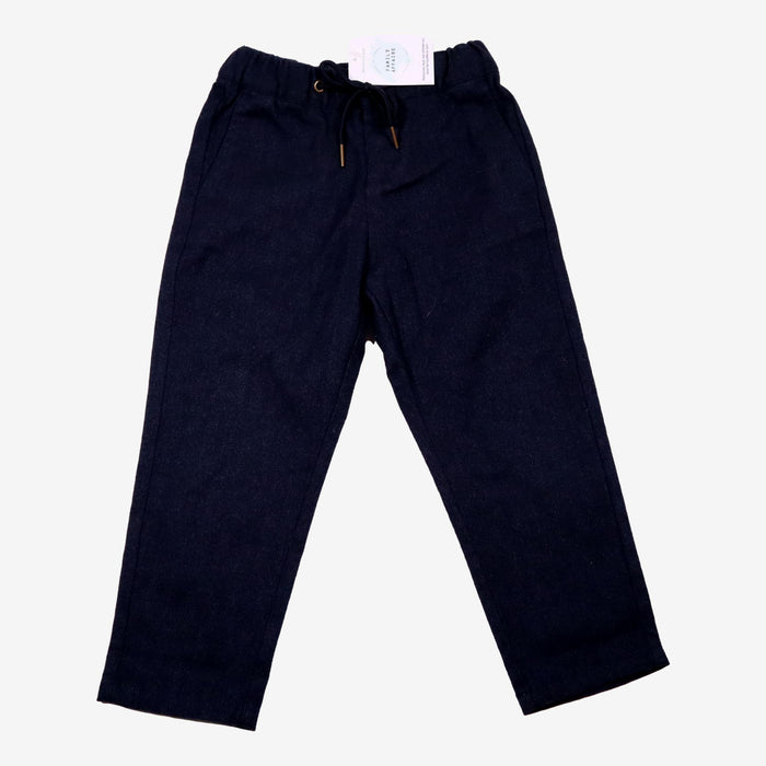 CYRILLUS 4 ans Pantalon bleu marine taille élastique