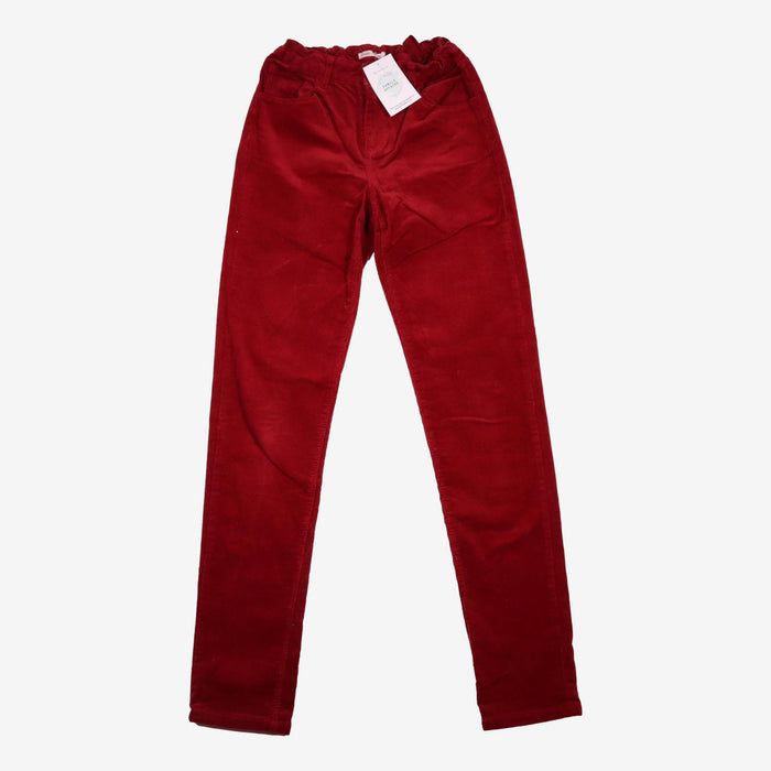 MONOPRIX 12 ans pantalon bordeaux velours