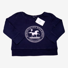 BONTON sweat bleu marine motif cheval 4 ans