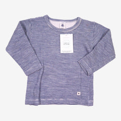 PETIT BATEAU 3 ans tee shirt rayures laine