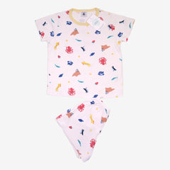 PETIT BATEAU 5 ans pyjama imprimé marin