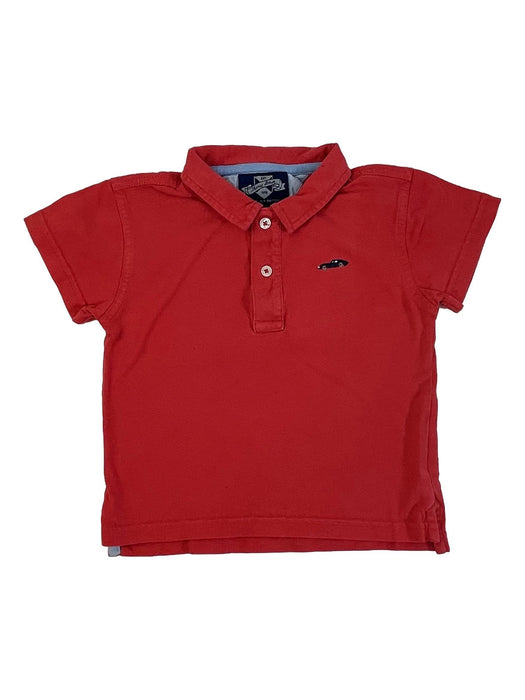 THOMAS BROWN 2 ans tee shirt polo rouge rose