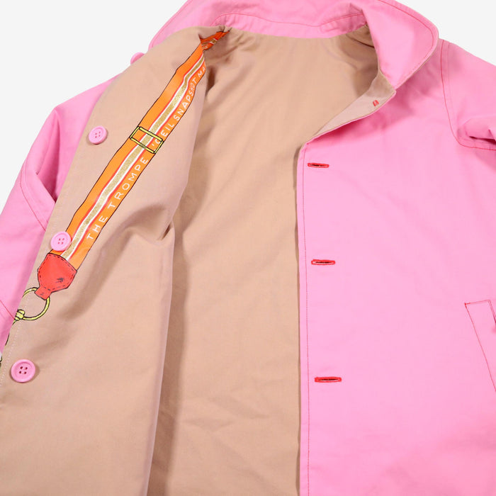 MARC JACOBS 8 ans trench réversible rose et beige