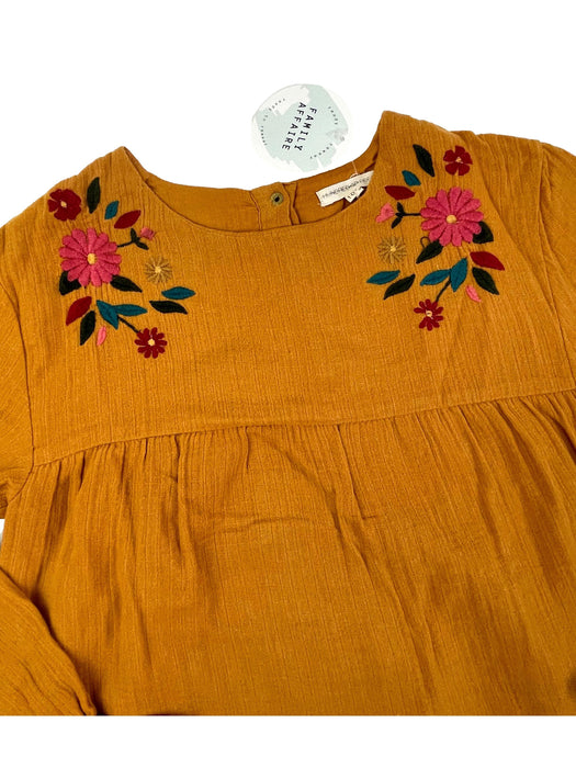 HUNDRED PIECES 10 ans blouse ocre et broderies