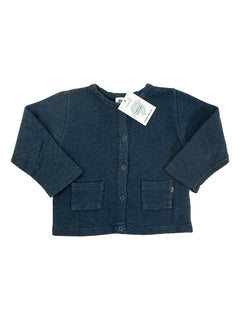 OEUF 18 mois gilet bleu chiné