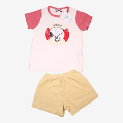 PETIT BATEAU * PEANUTS 5 ans pyj short.