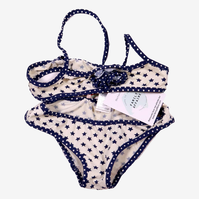 BONPOINT 3 ans maillot de bain 2 P crème étoiles bleues