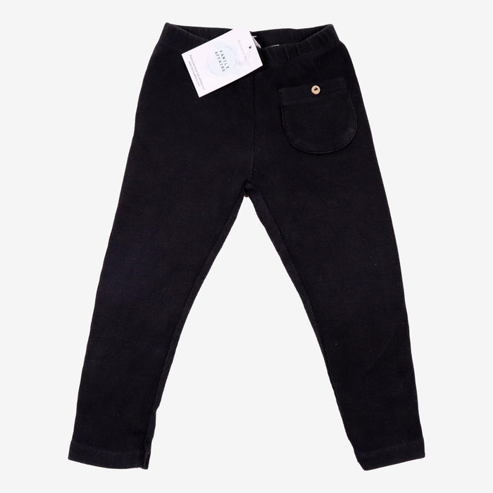 ZARA 2/3 ans legging noir cotelé