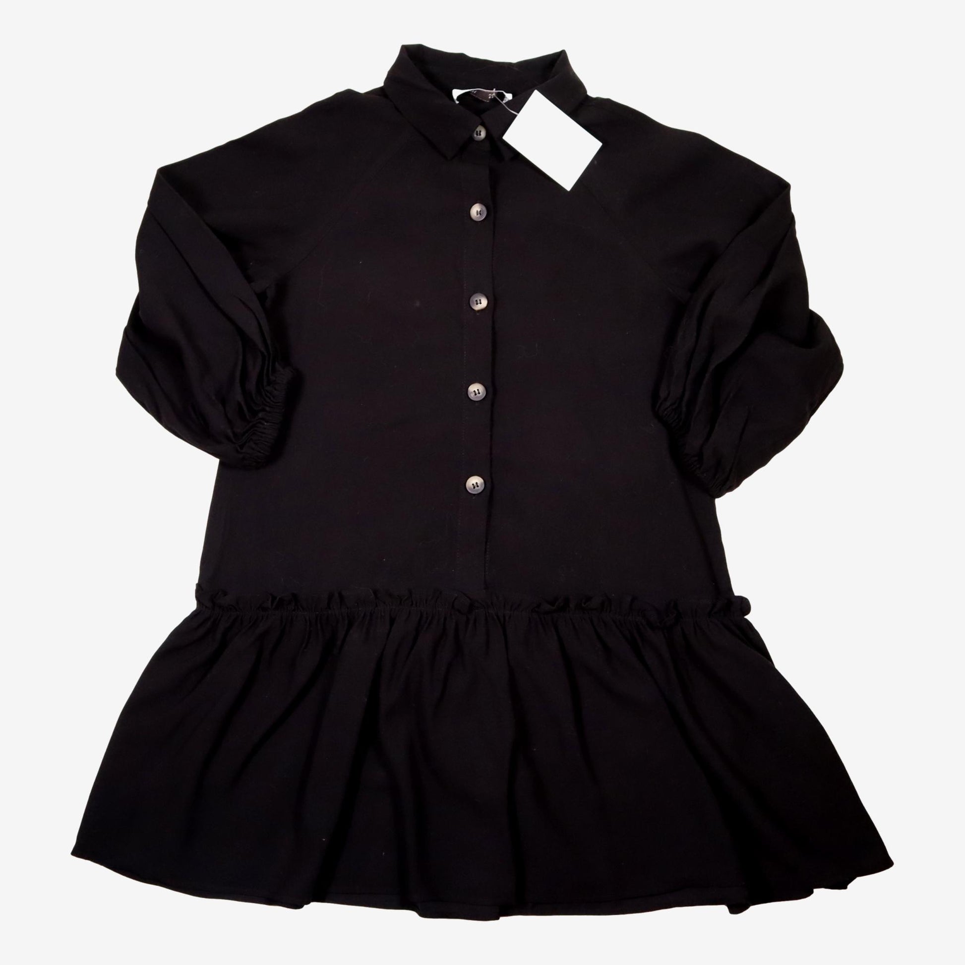 ZARA 9 ans robe chemisier noire