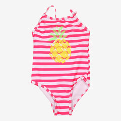 MINOTTI 3/4 ans maillot rose rayé ananas