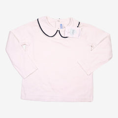 JACADI 6 ans t-shirt blanc col marine