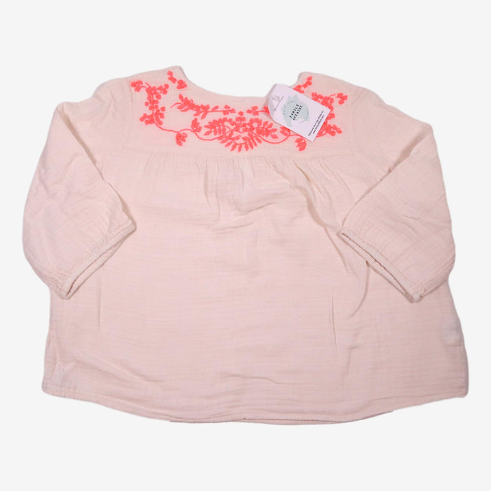 BONPOINT 8 ans blouse rose gaze de coton