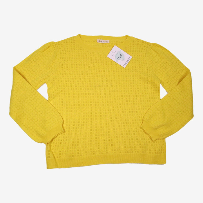 HELLO SIMONE 10 ans pull ajouré jaune