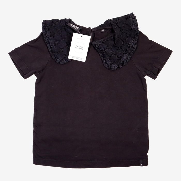 SCOTCH AND SODA 6 ans t-shirt noir col